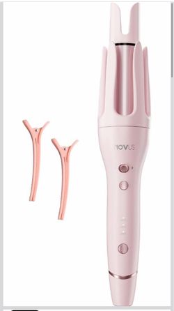 NOVUS Rizador rizador de pelo, rizador de pelo Rovy Wave de 1.4 pulgadas con rizador de pelo antiquemaduras, herramienta de rizador de pelo iónico pro