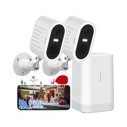 Wireless Outdoor (No Subscription) Security Cameras 
