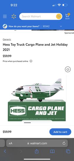 Hess Cargo Plane And Jet Thumbnail