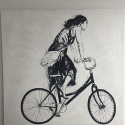 Charles Avery Graphite on Canvas Art– “Place de la Révolution” (Onomatopoeia Series) 60” x 60”  | Signed