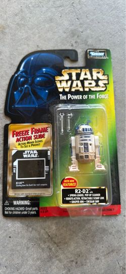 1997 Star Wars Power of The Force Green Card Force Freeze Frame R2-D2 Figure New