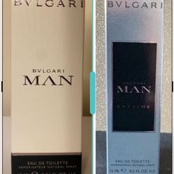 BVLGARI Man + BVLGARI Man Extreme (travel sprays) - DISCONTINUED, RARE