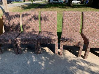 6 Pier 1 Cushioned Chairs