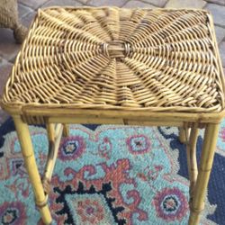 Wicker Side Table