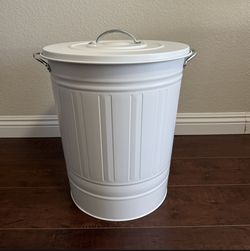 Metal Bin Storage - White Color