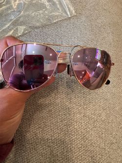 Pink kids aviators