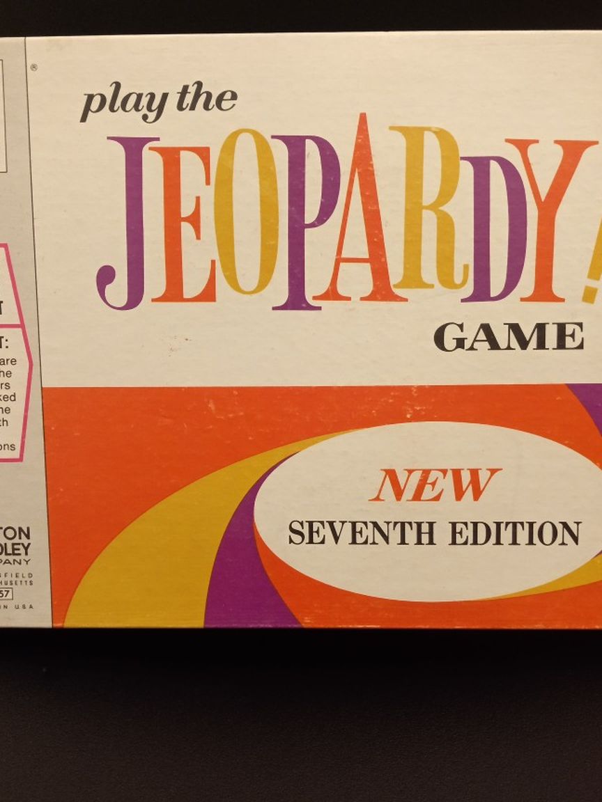 1970 Jeopardy Board Game MB
