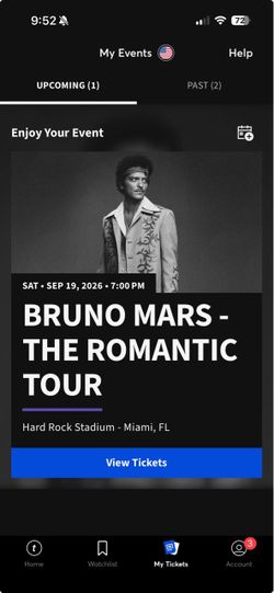 BRUNO MARS ROMANTIC TOUR