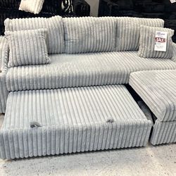 NEW SOFA SECTIONAL PULLOUT SLEEPER AVAILABLE IN BLACK, INCLUDING FREE DELIVERY PAY UPON ARRIVAL