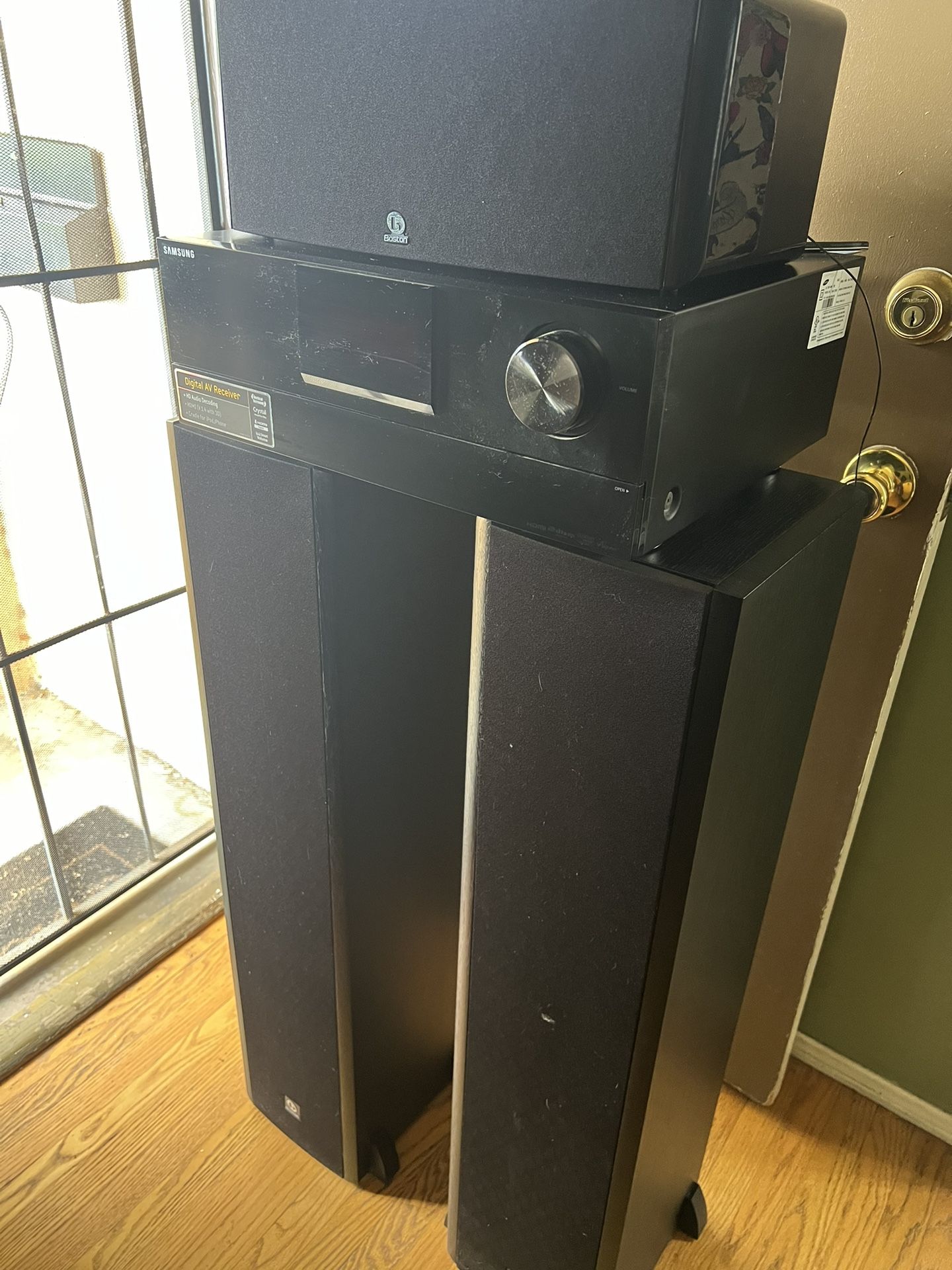 Samsung Receiver Boston Acoustic Speakers Tv Audio Home Theatre