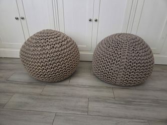 Gray poofs