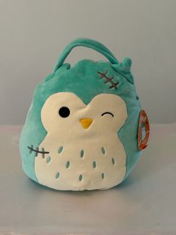 Squishmallows Winston The Owl Halloween Treat Pail / Decor
