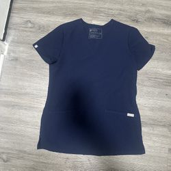 Figs Xxs Blue Navy Top 