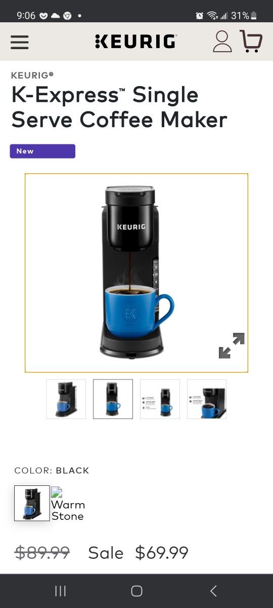 K-Express Single Serve Coffee Maker
