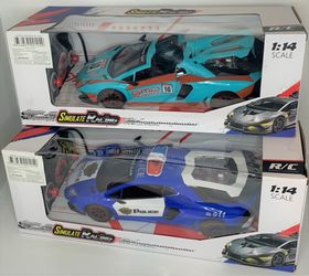 Remote Control Police Car And Race Car Toy, Full Function Remote Control Doors Open, Doors Close, Rear Hood Open, Rear Hood Close