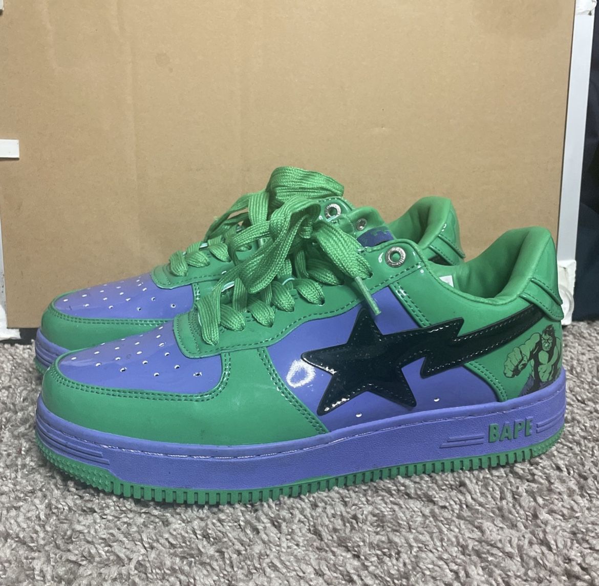 Marvel Hulk bape bapesta