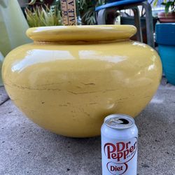 Large Yellow Planter Pot