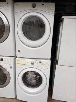 Whirlpool duet stackable washer and gas dryer