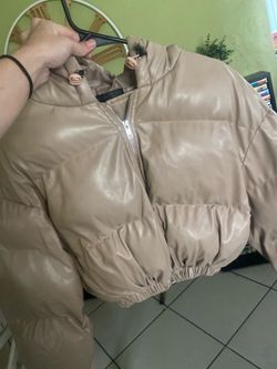 Brown puffy jacket