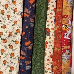 Fall and Halloween Themed Fabrics