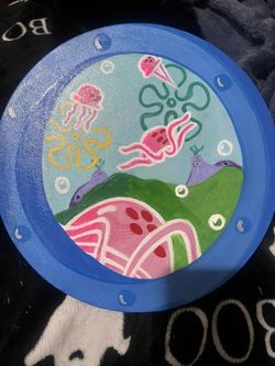 SpongeBob Window Painting