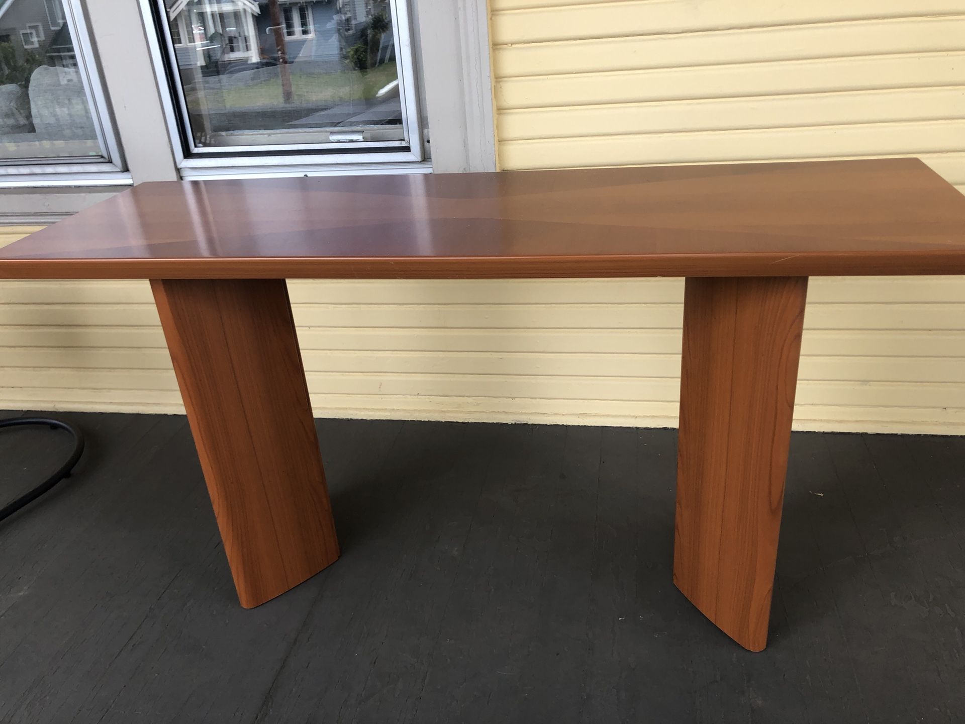 Modern wood console table