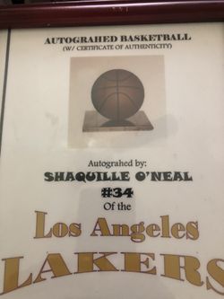 Autographed basketball