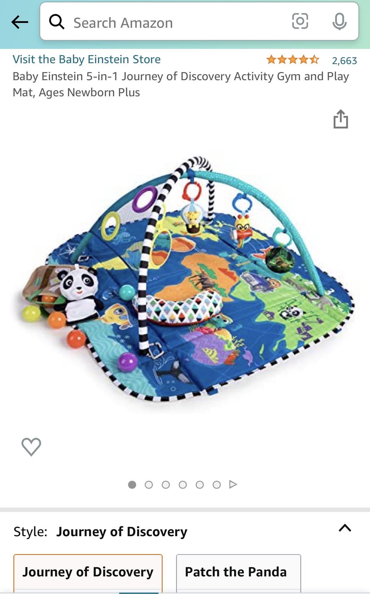 Baby Einstein Activity And Play Mat (like new)