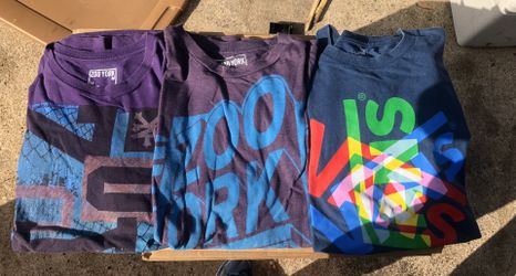 Young men’s Vans & Zoo York shirts