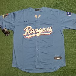 Texas Rangers Corey Seager Baby Blue Jersey