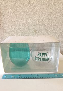 Birthday wine glasses