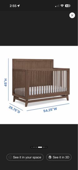 Delta convertible baby crib