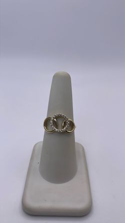 14k gold interlocking circle ring