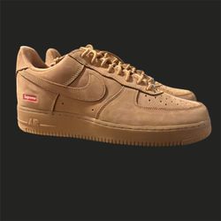Supreme Air Force 1. Wheat.  New.  Size 11