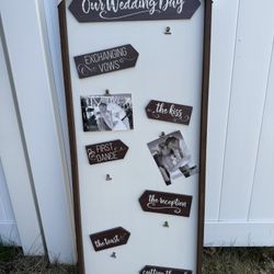 Wedding photos collage frame