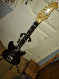 70's H-802 Lite Harmony guitar EXC Pro fret-level setup Spa perfect now 99!