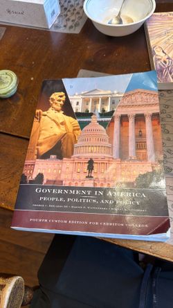 Pearson government in America people politics and policy textbook