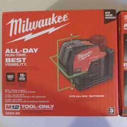 Milwaukee M12 Green Line And Plumb Laser 