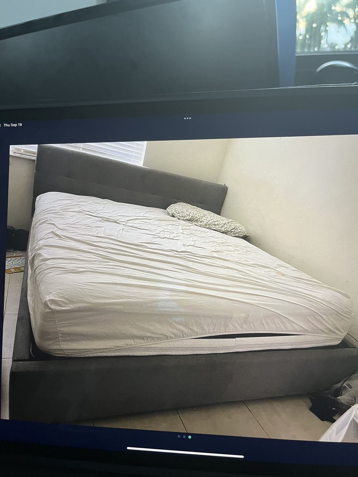 King Platform Bed frame (mattress Not Included)
