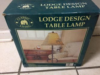 Moose lodge design table lamp