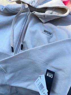 ESSENTIALS CREAM  ZIP UP HOODIES