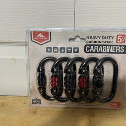 5620lb Twist Lock Carabiner 5pk 