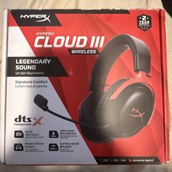 HyperX Cloud III Wireless Gaming Headset Surround Sound for PC PS5 PS4 Switch