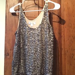 Gold Sequin Top Size Medium