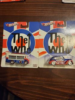 Hot Wheels 2013 Pop Culture 'The Who' Smokin Grille & Fat Fendered '40 Set of 2!