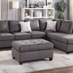 Sectional Sofa + Ottoman