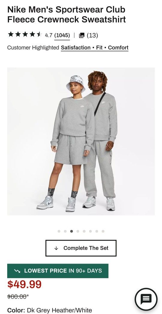 Nike Men's Sportswear Club Fleece Crewneck Sweatshirt