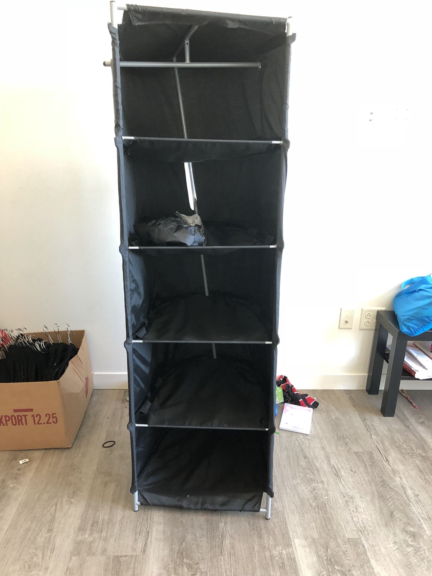 Storage shelves