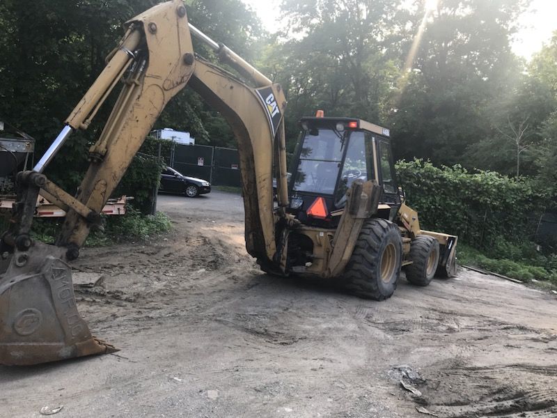 Cat 446 backhoe