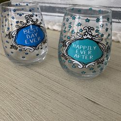 Super Cute Set Of Wine Tumblers! 